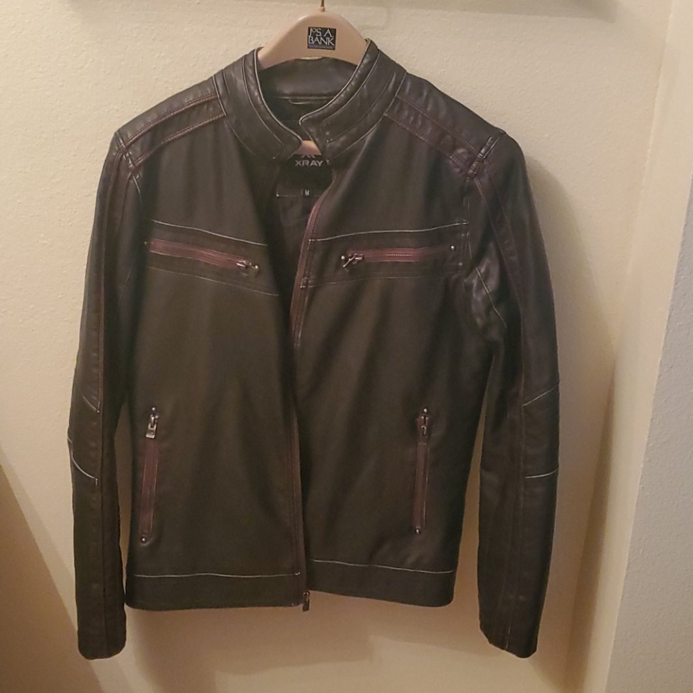 Xray Jeans Leather Biker Jacket